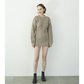 ロザリームーン(Rosary moon)のRosarymoon Melange Knit Tunic(ひざ丈ワンピース)