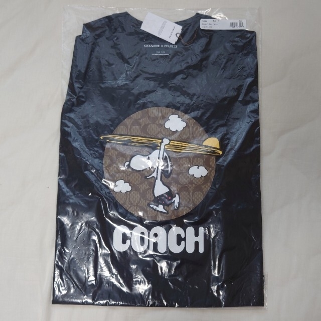 COACH×PEANUTS  スヌーピー シグネチャー Tシャツ　ブラック　Ｍ