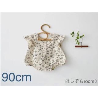 ラスト2点！花柄ロンパース　90cm(その他)