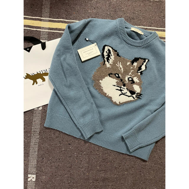 MAISON KITSUNE'(メゾンキツネ)のMAISON KITSUNE  メゾンキツネ　Fox Head ニット レディースのトップス(ニット/セーター)の商品写真