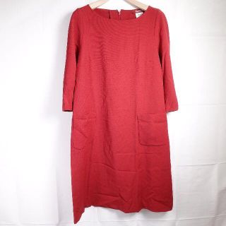 マックスマーラ(Max Mara)のMAX MARA　ワンピース　レディース　レッド(ロングワンピース/マキシワンピース)