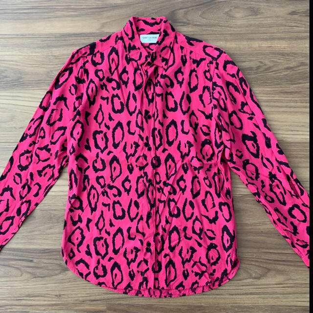 Saint Laurent(サンローラン)のサンローラン　シャツ　豹　アニマル　ピンク メンズのトップス(シャツ)の商品写真