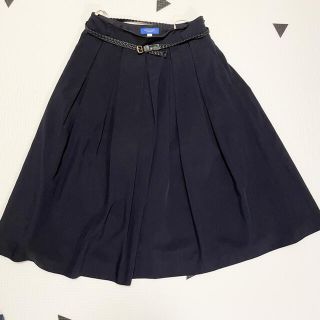 バーバリーブルーレーベル(BURBERRY BLUE LABEL)のバーバリーブルーレーベル ひざ丈スカート ベルト付き Burberry(ひざ丈スカート)