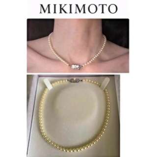 ミキモト(MIKIMOTO)のミキモト　ネックレス　⚪️5㎜〜5.5㎜(ネックレス)