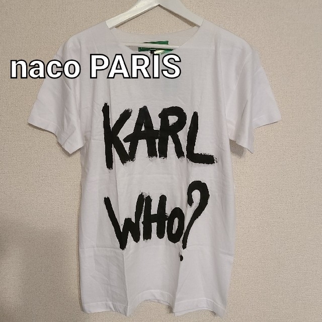 Karl Lagerfeld(カールラガーフェルド)のnaco PARIS ナコパリス ドローイングTシャツ sizeS メンズのトップス(Tシャツ/カットソー(半袖/袖なし))の商品写真