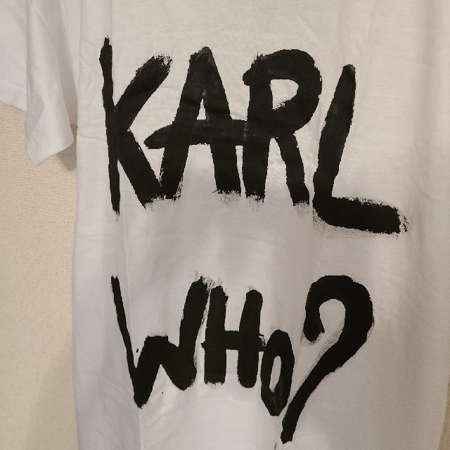 Karl Lagerfeld(カールラガーフェルド)のnaco PARIS ナコパリス ドローイングTシャツ sizeS メンズのトップス(Tシャツ/カットソー(半袖/袖なし))の商品写真