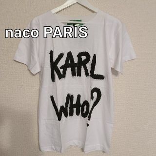 カールラガーフェルド(Karl Lagerfeld)のnaco PARIS ナコパリス ドローイングTシャツ sizeS(Tシャツ/カットソー(半袖/袖なし))