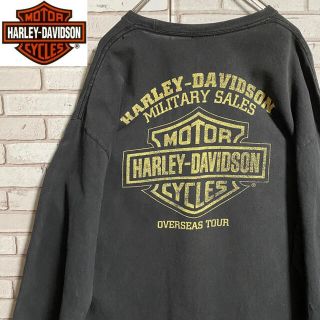 ハーレーダビッドソン(Harley Davidson)の90s 古着 ハーレーダビッドソン XL バックプリント ビッグシルエット(Tシャツ/カットソー(七分/長袖))