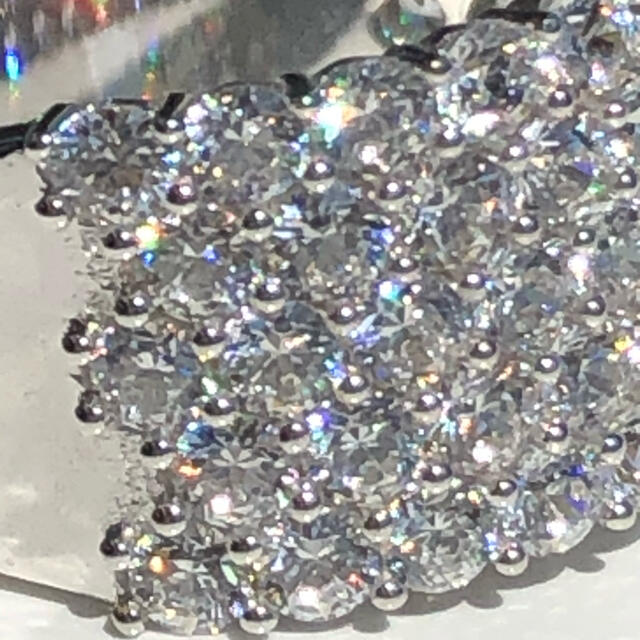 SWAROVSKI(スワロフスキー)のスターリング シルバー スワロフスキー CZ ワイド パヴェ リング *未使用 レディースのアクセサリー(リング(指輪))の商品写真