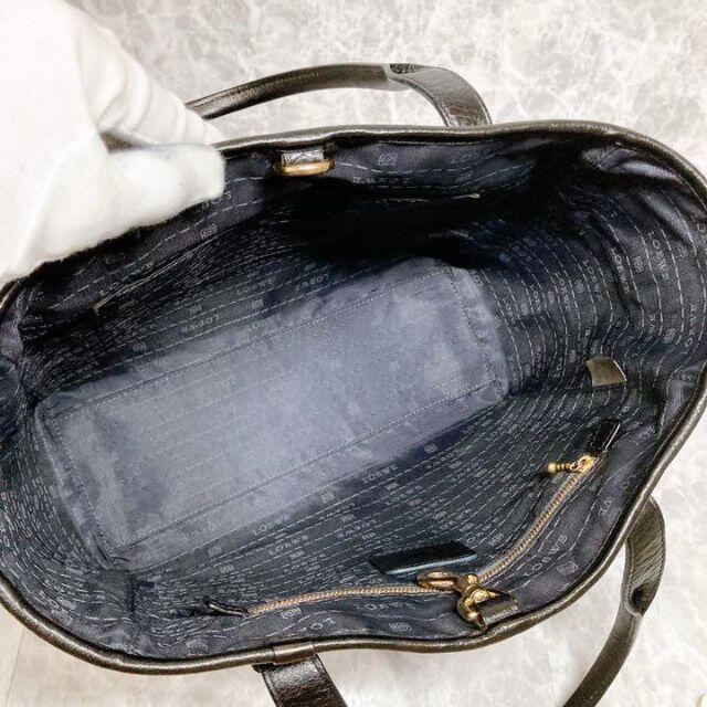 LOEWE ロエベ ヘリテージ トートバッグ レザー ブラック 黒 LOEWE ロエベ ヘリテージ トートバッグ レザー ブラック 黒