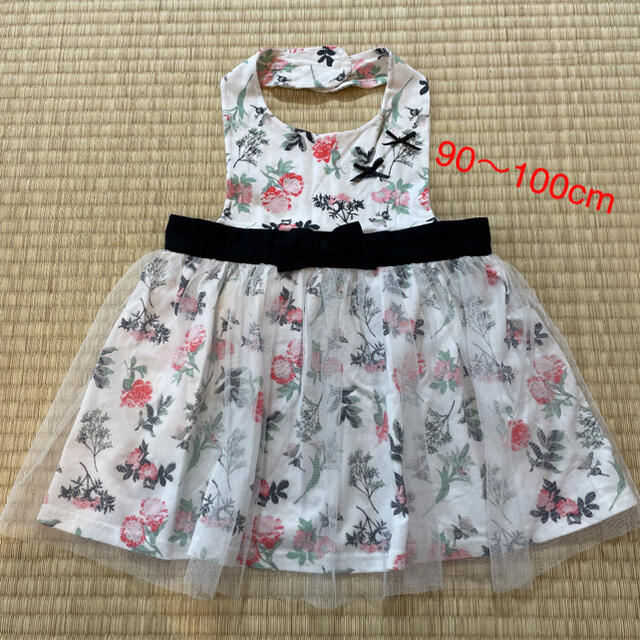 ベルメゾン(ベルメゾン)の子供服 エプロンドレス ワンピース 90〜100 キッズ/ベビー/マタニティのキッズ服女の子用(90cm~)(ワンピース)の商品写真