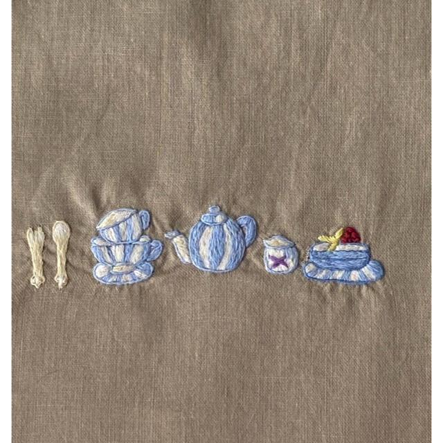 巾着  刺繍付き レディースのファッション小物(ポーチ)の商品写真