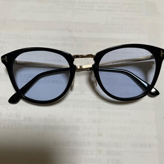 新品同様。トムフォード眼鏡ブルーレンズカスタム。サングラス 安い