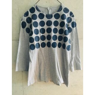 コムデギャルソン(COMME des GARCONS)の【★希少★名作】トリココムデギャルソン ドット 七分袖 予備ボタン付 カットソー(カットソー(長袖/七分))