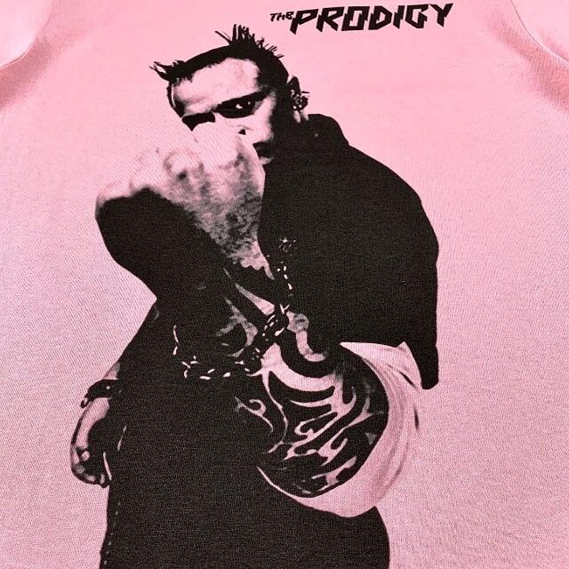 【THE PRODIGY】新品 キース ビッグ プリント ピンク Tシャツ 6