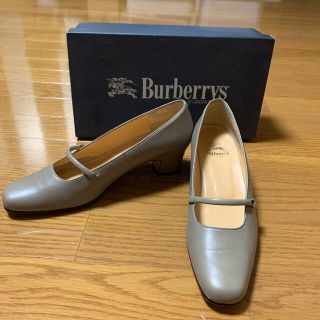 バーバリー(BURBERRY)のBurberryグレーベージュ　パンプス24cm(ハイヒール/パンプス)