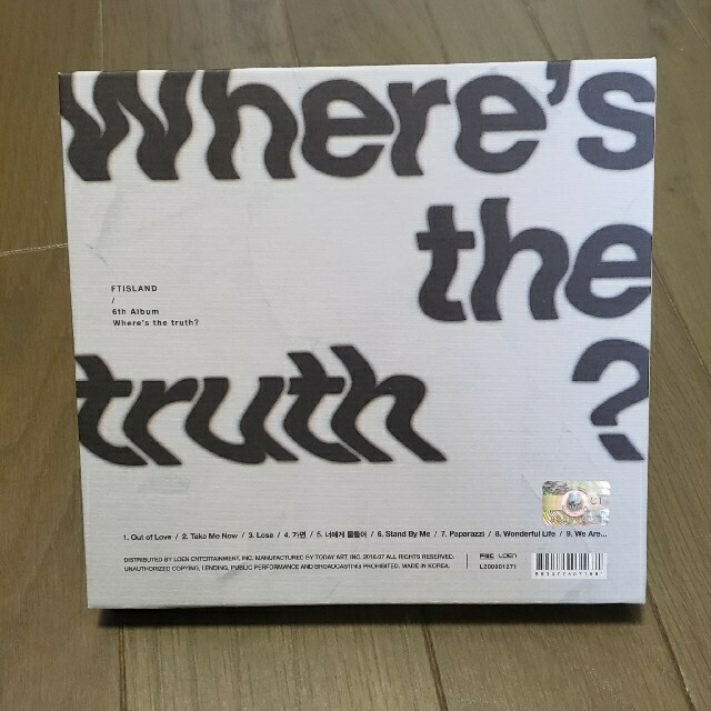 FTISLAND(エフティーアイランド)のFTISLAND CD「Where's the truth?」ポスターあり エンタメ/ホビーのCD(K-POP/アジア)の商品写真