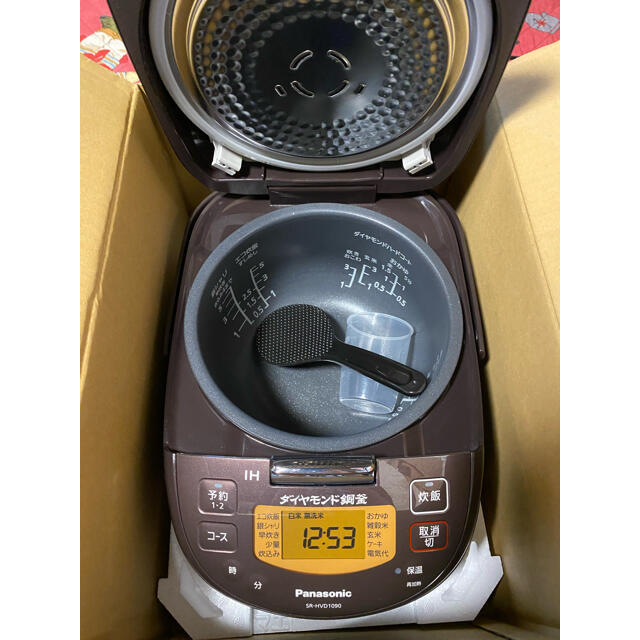 Panasonic IH炊飯器1.0L(5.5合炊き) SR-HVD1090-T-