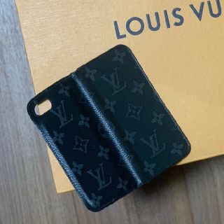 ルイヴィトン(LOUIS VUITTON)のルイヴィトン iPhone7ケース モノグラムエクリプス フォリオ ブラック (iPhoneケース)