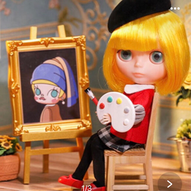 ハンドメイドポップマート ブライス　LITTLE PAINTER +CAモリー