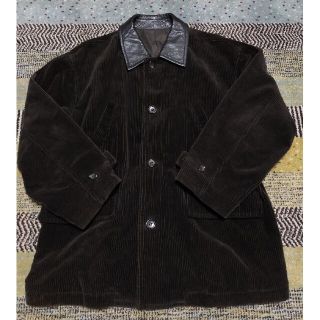 コムデギャルソン(COMME des GARCONS)の【90年製】コムデギャルソン 襟レザーコーデュロイコート(その他)