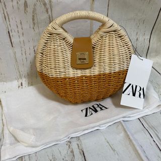 ザラ(ZARA)のZARA ザラ ウーブン リジッド クロスボディバッグ(かごバッグ/ストローバッグ)