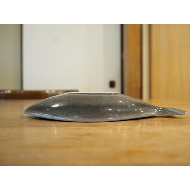 ARABIA(アラビア)のGustavsberg Fish plate gray small インテリア/住まい/日用品のキッチン/食器(食器)の商品写真