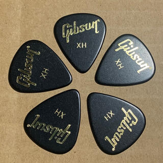 ギブソン(Gibson)のギブソンギターピックティアドロップ EXTRA HEAVY 5枚 (その他)