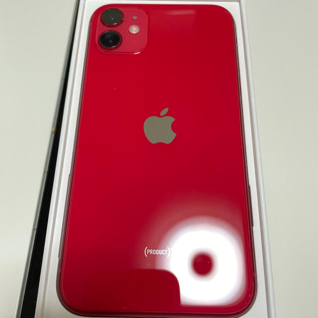 超美品 iPhone11 128GB RED SIMフリー 箱あり 本体