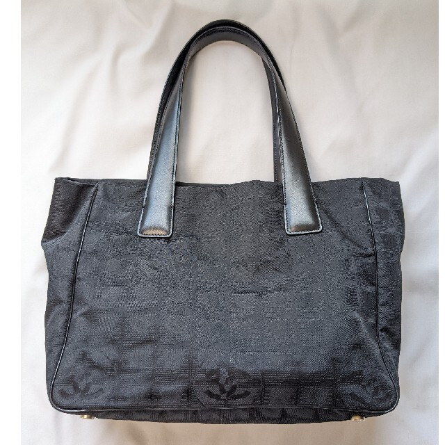 超美品 CHANEL シャネル トラベルライン PM トート バッグ ブラック