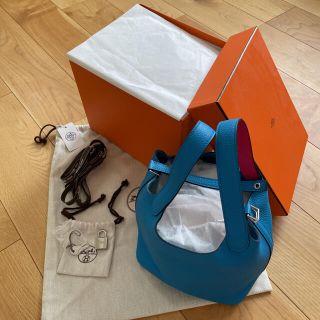 エルメス(Hermes)の新品☆エルメス ピコタン ロック PM エクラ ブルーフリーダ×ローズメキシコ(ハンドバッグ)