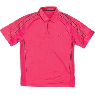 ナイキ(NIKE)のNIKE GOLF 半袖ポロシャツ サイズ:XL DRI-FIT ピンク(ウエア)