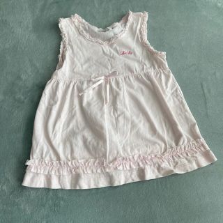 ベベ(BeBe)のBeBe ノースリーブ　レース　チュニック　110サイズ(Tシャツ/カットソー)