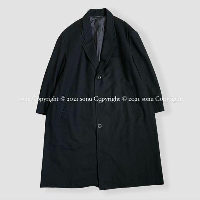 COMME des GARCONS HOMME PLUS(コムデギャルソンオムプリュス)の1980年代 デカオム コムデギャルソン オム ウール ステンカラー コート M メンズのジャケット/アウター(ステンカラーコート)の商品写真