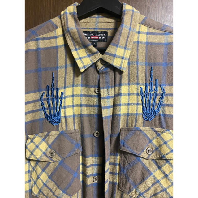 SUPREME × HYSTERIC GLAMOUR Flannel Shirt