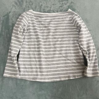 ユニクロ(UNIQLO)のユニクロ　ボーダーカットソー 長袖　110サイズ(Tシャツ/カットソー)