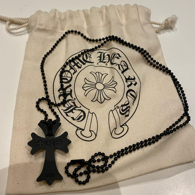 Chrome Hearts(クロムハーツ)のクロムハーツ　20周年 ラバーネックレス　黒 メンズのアクセサリー(ネックレス)の商品写真