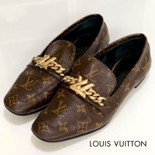 ルイヴィトン(LOUIS VUITTON)の2916 ヴィトン アッパーケース モノグラム レザー ローファー フラットシュ(ローファー/革靴)