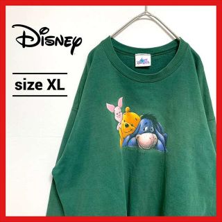 ディズニー(Disney)の90s 古着 ディズニー スウェットトレーナー オーバーサイズ プーさん XL(スウェット)