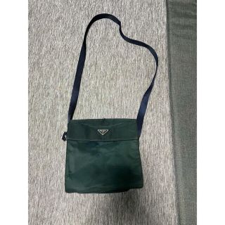 プラダ(PRADA)のニンテンドー様専用　PRADA プラダ ショルダーバッグ　ダークグリーン(ショルダーバッグ)