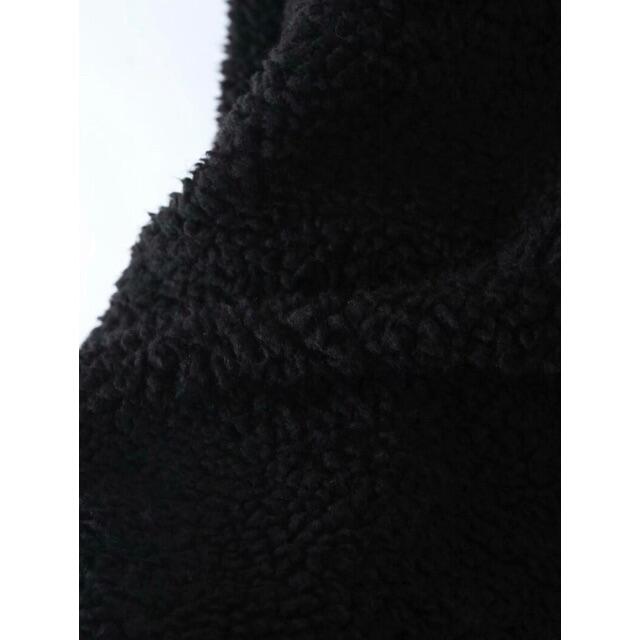 ZARA(ザラ)の🌰9月新作🌾5556◆black ブラック ボア ニット コート レディースのジャケット/アウター(ニットコート)の商品写真