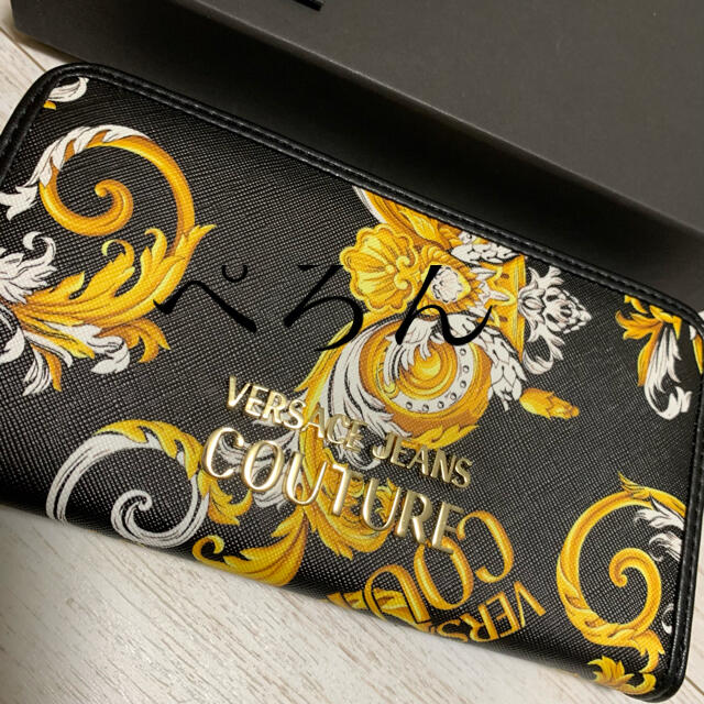 VERSACE - 【正規】VERSACE JEANS COUTURE ヴェルサーチェ ロゴ 長財布