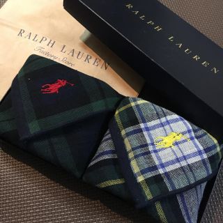 ラルフローレン(Ralph Lauren)のまとめ買いもお気軽に୧⍢⃝୨ラルフローレン ガーゼタオルハンカチ(ハンカチ/ポケットチーフ)