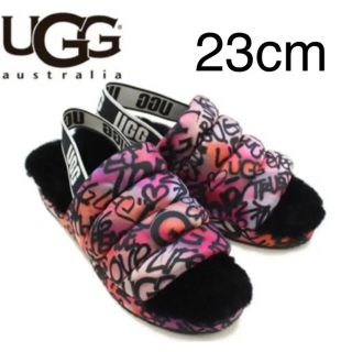 アグ(UGG)のパフイヤーポップグラフィティ(サンダル)