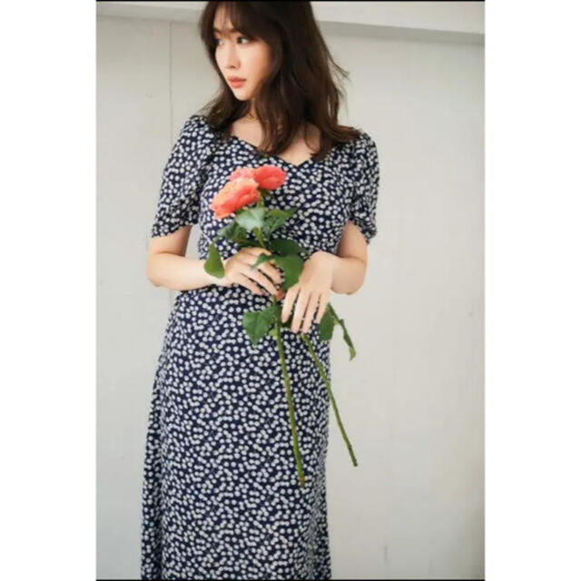 新発売 Cherry Pattern Cache-Coeur One-Piece ロングワンピース