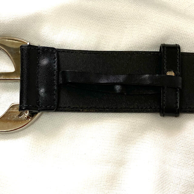 Gucci - 【美品】グッチ ベルト インターロッキング シルバーバックル