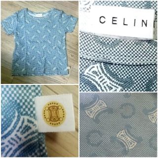 セリーヌ(celine)の★正規品中古★良品★CELINEセリーヌ総柄ロゴＴシャツ  男女兼用 100  (Tシャツ/カットソー)