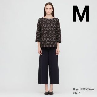 マリメッコ(marimekko)のMサイズ　マリメッコ　marimekko　ユニクロ　ブラック　黒　7部袖(チュニック)