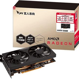 新品　玄人志向 AMD Radeon RX6600XT 搭載 グラボ(PCパーツ)