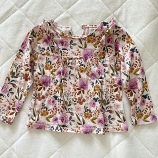 ザラキッズ(ZARA KIDS)のZARA BABY / ザラベビー 花柄トップス 長袖　98cm(Tシャツ/カットソー)